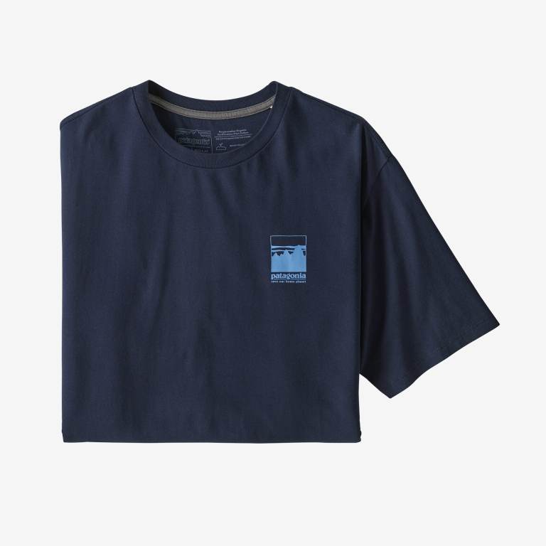 Camiseta Patagonia Alpine Icon Regenerative Organic Certifiedâ„¢ Algodon Hombre Azul Marino | aq4xVY5k