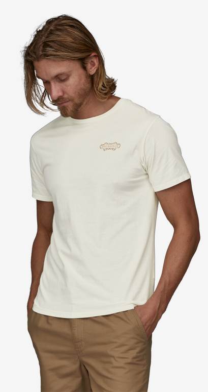 Camiseta Patagonia Coastal Abundance Organic Unisex Blancos | Ak1ol4fQ