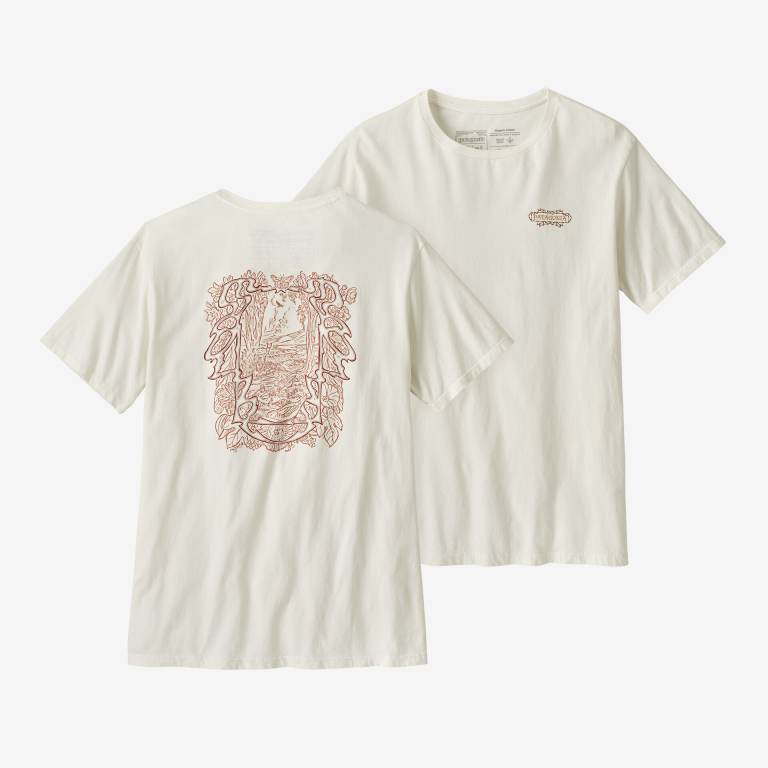 Camiseta Patagonia Coastal Abundance Organic Unisex Blancos | Ak1ol4fQ