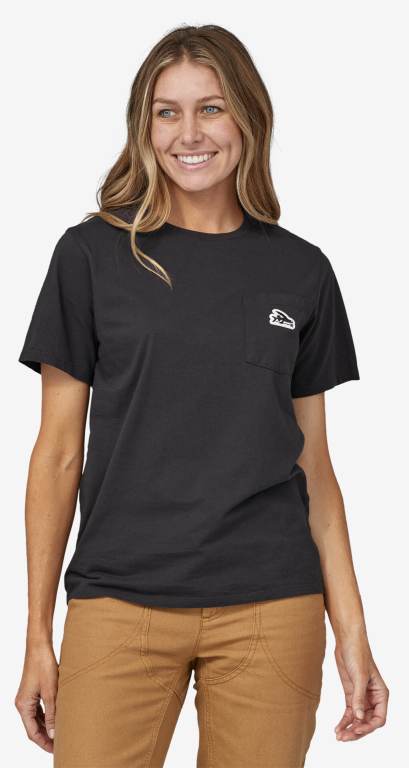 Camiseta Patagonia Flying Fish Patch Organic Pocket Unisex Verdes | FSx6oheS