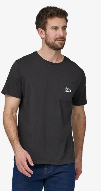 Camiseta Patagonia Flying Fish Patch Organic Pocket Unisex Verdes | q8VOfVux