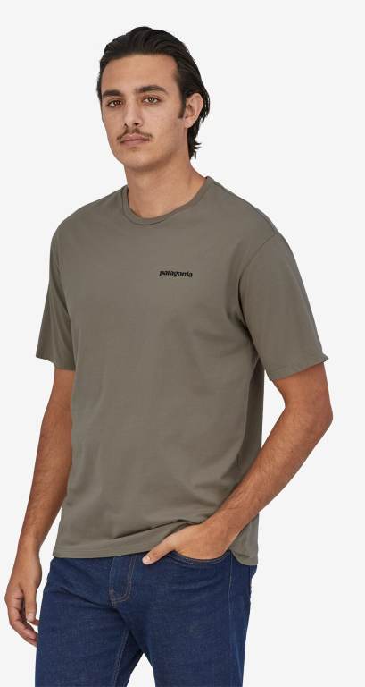 Camiseta Patagonia Home Agua Trout Organic Hombre Verdes | sS7tOy1e