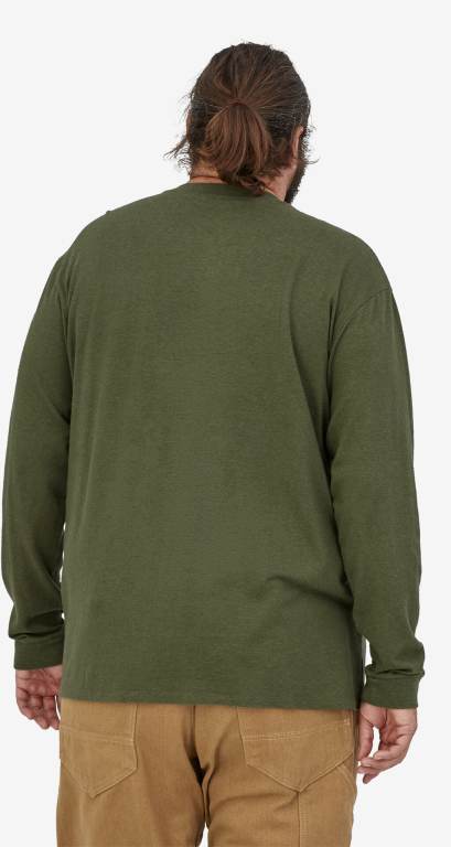 Camiseta Patagonia Long-Sleeved Trabajo Henley Pocket Hombre Marrom | RB4JXPqS