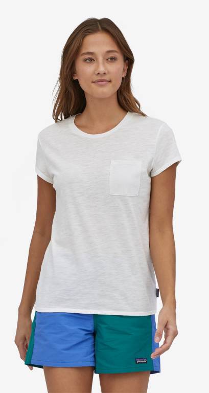 Camiseta Patagonia Mainstay Ligeros Mujer Blancos | 04yDxKf3