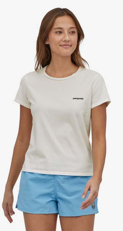 Camiseta Patagonia P-6 Mission Organic Algodon Mujer Negros | 3d7gp18K