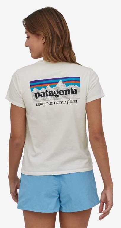 Camiseta Patagonia P-6 Mission Organic Algodon Mujer Negros | 3d7gp18K