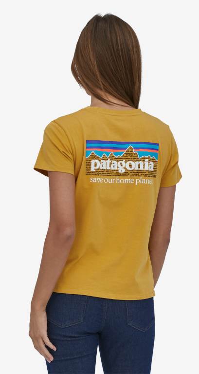 Camiseta Patagonia P-6 Mission Organic Algodon Mujer Dorados | GI8so0xi