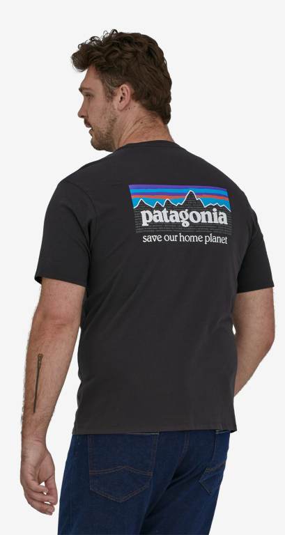 Camiseta Patagonia P-6 Mission Organic Algodon Hombre Morados | JVegQKeR