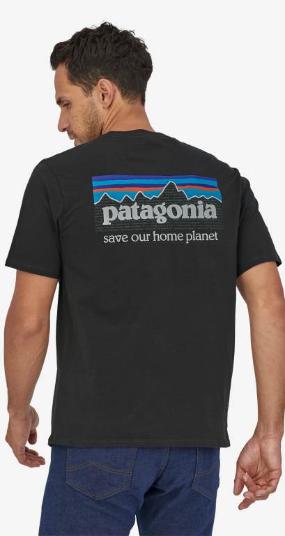 Camiseta Patagonia P-6 Mission Organic Algodon Hombre Morados | JVegQKeR