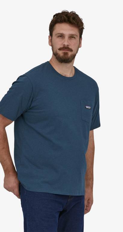 Camiseta Patagonia Regenerative Organic Certifiedâ„¢ Algodon Ligeros Pocket Hombre Negros | 1fe8XO3Q