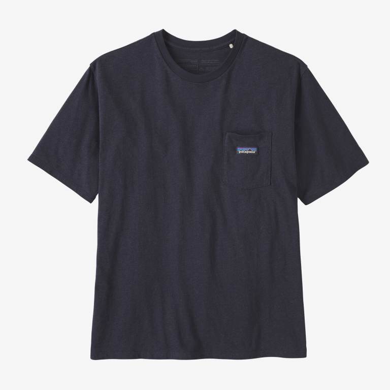 Camiseta Patagonia Regenerative Organic Certifiedâ„¢ Algodon Ligeros Pocket Hombre Negros | 1fe8XO3Q