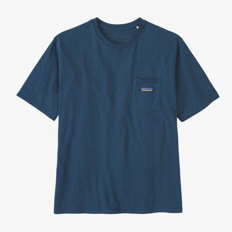 Camiseta Patagonia Regenerative Organic Certifiedâ„¢ Algodon Ligeros Pocket Hombre Azules | Cc7FLISw