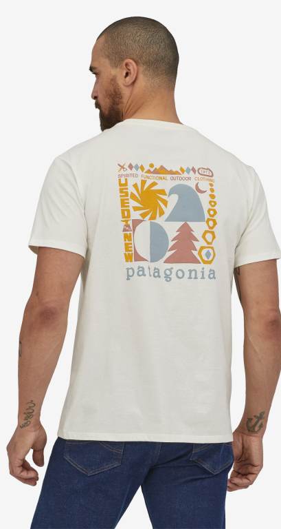 Camiseta Patagonia Spirited Seasons Organic Unisex Azules | BA7qRX5M