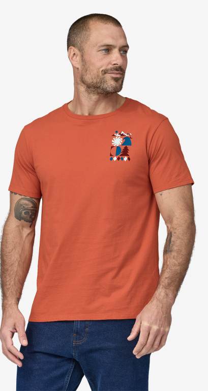 Camiseta Patagonia Spirited Seasons Organic Unisex Coral | k9f4mcbE