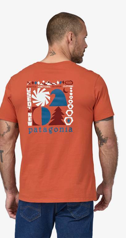 Camiseta Patagonia Spirited Seasons Organic Unisex Coral | k9f4mcbE