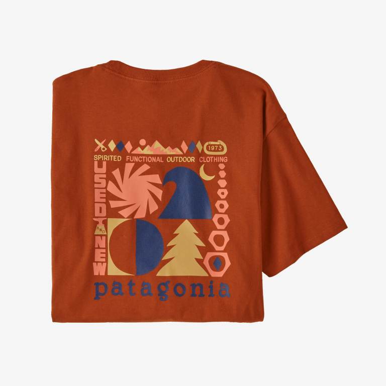 Camiseta Patagonia Spirited Seasons Organic Unisex Rojos | klGXUoEh