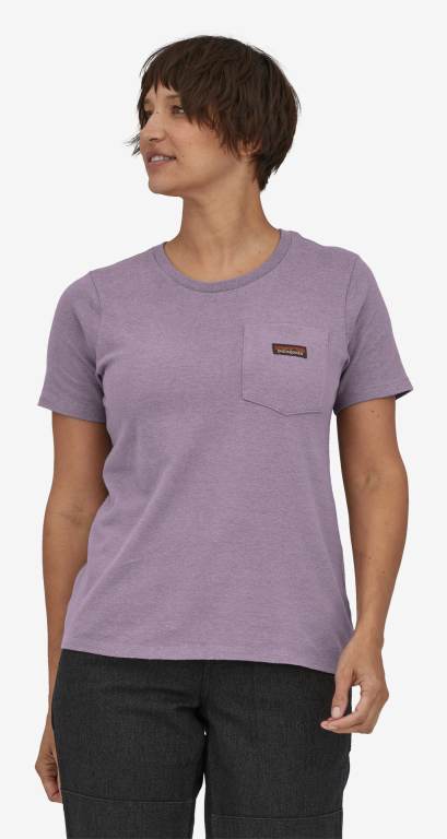 Camiseta Patagonia Trabajo Pocket Mujer Morados | 1gABWRVd