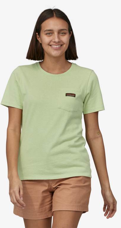 Camiseta Patagonia Trabajo Pocket Mujer Verdes | SKuy8r6Q