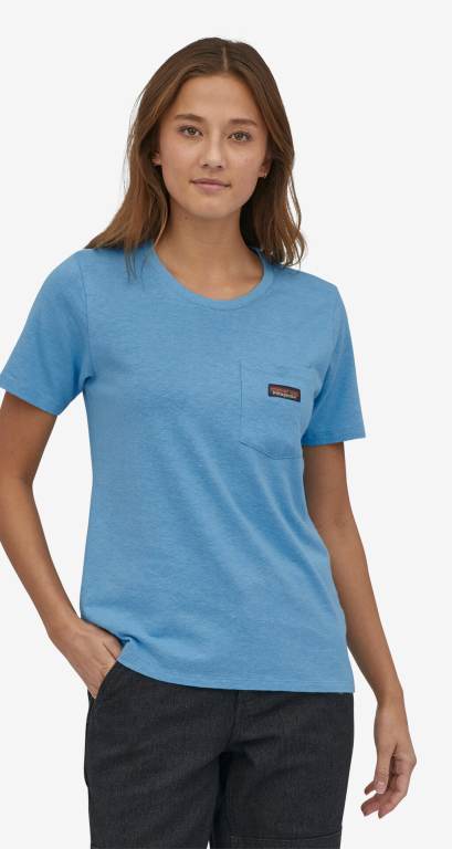 Camiseta Patagonia Trabajo Pocket Mujer Azules | cNA88ZFY