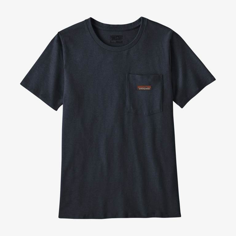 Camiseta Patagonia Trabajo Pocket Mujer Azules | gLi24igp