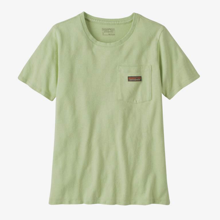 Camiseta Patagonia Trabajo Pocket Mujer Verdes | t7UOVjUp