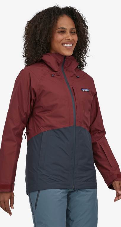 Chaquetas Patagonia 3-in-1 Powder Town Ski/Snowboard Mujer Rojos | 37SNRYH3