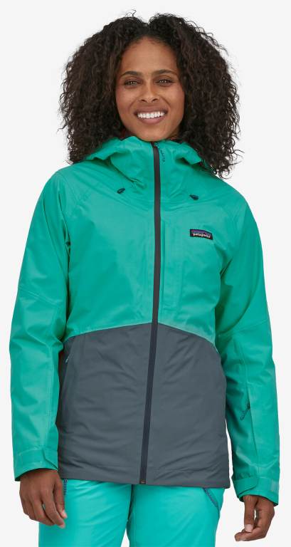 Chaquetas Patagonia 3-in-1 Powder Town Ski/Snowboard Mujer Turquesa | ITwMEkkE