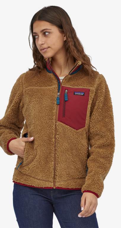 Chaquetas Patagonia Classic Retro-XÂ® Windproof Mujer Brown/Red | QufbKd2a