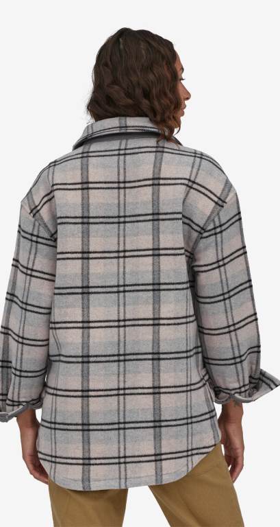 Chaquetas Patagonia Melton Lana Overshirt Mujer Blancos | 5ywxlEyz