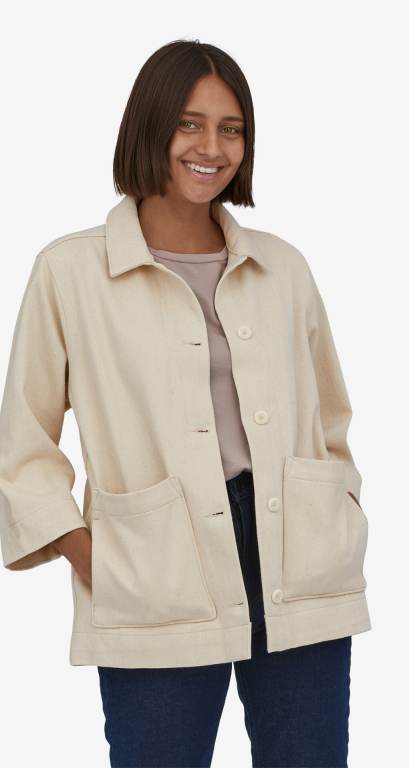 Chaquetas Patagonia Organic Algodon Lona Mujer Beige | A7spKfQ3