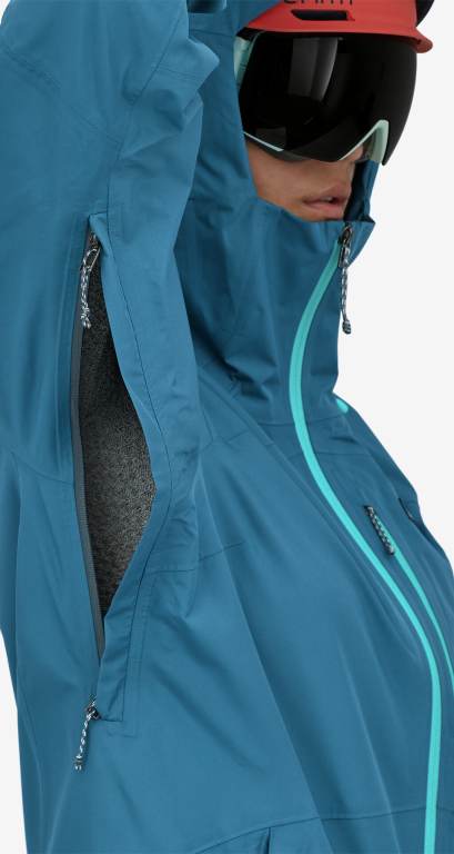 Chaquetas Patagonia Powder Town Ski/Snowboard Mujer Azules | rNwdO8oi