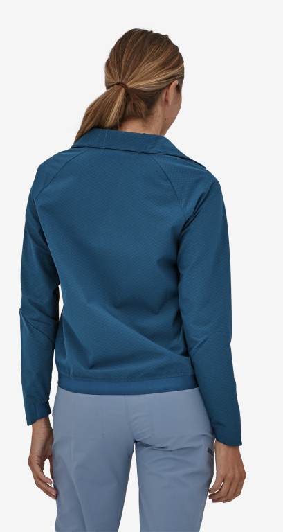 Chaquetas Patagonia R1Â® CrossStrata Mujer Azules | 5MqH1gW7