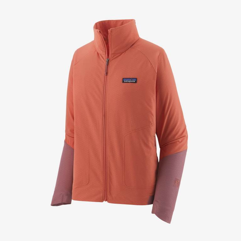 Chaquetas Patagonia R1Â® CrossStrata Mujer Coral | MDHY4Vlb