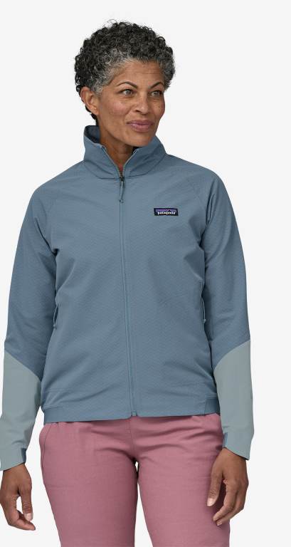 Chaquetas Patagonia R1Â® CrossStrata Mujer Grises Claro | mmPMhRco