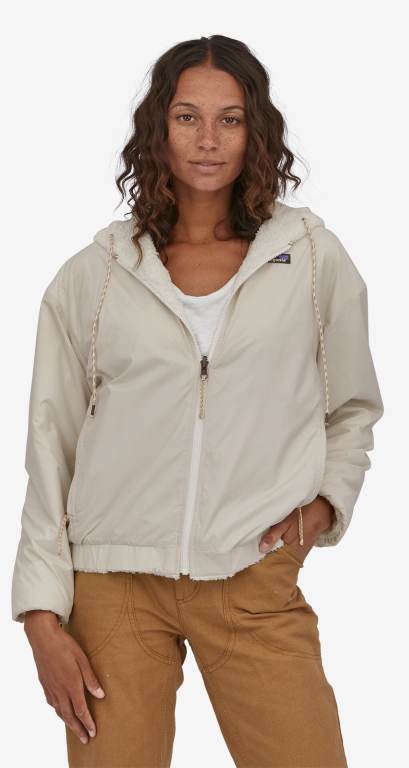 Chaquetas Patagonia Reversible Cambria Mujer Blancos | 1pU6DzH1