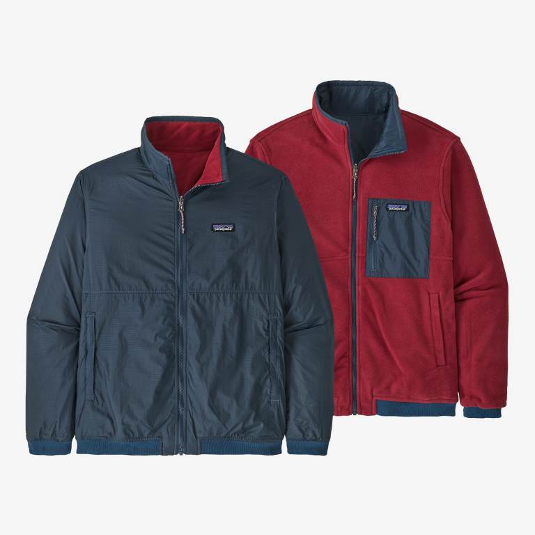 Chaquetas Patagonia Reversible Shelled Microdini Ligeros Hombre Azules | pqSAQ73c