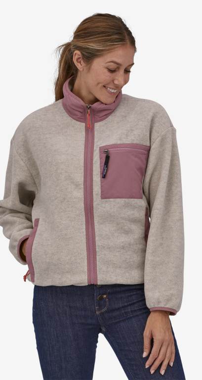 Chaquetas Patagonia SynchillaÂ® Mujer Beige/Purple | 7TfwazyV