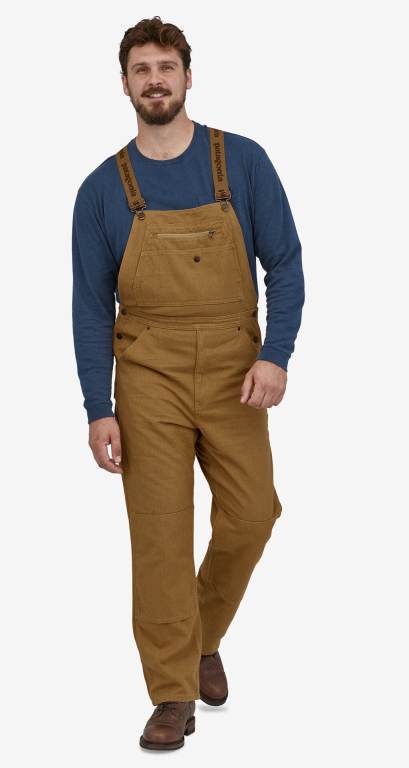 Pantalones Patagonia Iron Forge HempÂ® Lona Bib - Regular Hombre Marrom | NiCIVpaf