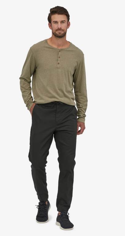 Pantalones Patagonia Twill Traveler Hombre Negros | QVjjbqJu