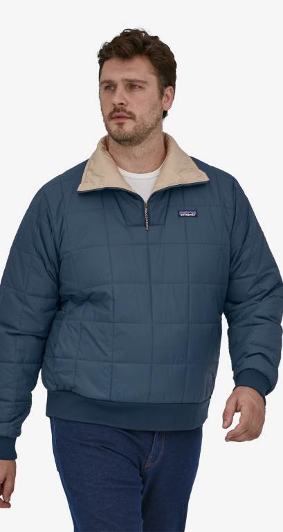 Pullover Patagonia Box Acolchado Windproof Hombre Azules | iYrasbom