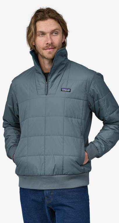 Pullover Patagonia Box Acolchado Windproof Hombre Grises | isLl8kKw