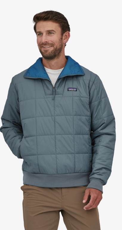 Pullover Patagonia Box Acolchado Windproof Hombre Grises | isLl8kKw