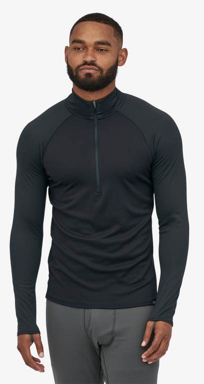 Pullover Patagonia CapileneÂ® Midweight Baselayer 1/2-Zip Hombre Negros | 0lU7BZAl