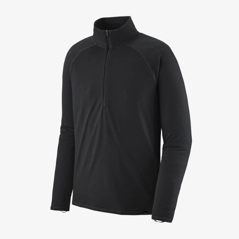 Pullover Patagonia CapileneÂ® Midweight Baselayer 1/2-Zip Hombre Negros | 0lU7BZAl