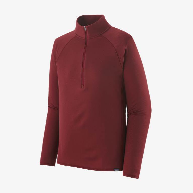 Pullover Patagonia CapileneÂ® Midweight Baselayer 1/2-Zip Hombre Rojos | DQK0YPA2