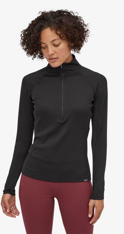 Pullover Patagonia CapileneÂ® Midweight Baselayer 1/2-Zip Mujer Negros | rnk0VTT8