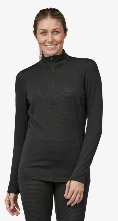 Pullover Patagonia CapileneÂ® Thermal Weight Baselayer 1/2-Zip Mujer Negros | nK8NHegE