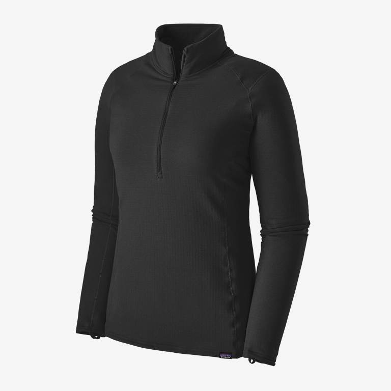 Pullover Patagonia CapileneÂ® Thermal Weight Baselayer 1/2-Zip Mujer Negros | nK8NHegE