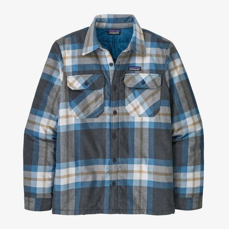 Pullover Patagonia Insulated Organic Algodon Midweight Fjord Flannel Hombre Negros | qmDTgKwF