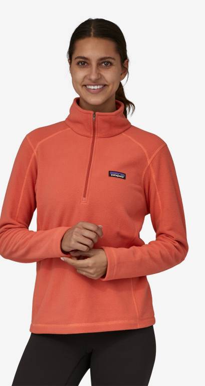 Pullover Patagonia Micro DÂ® 1/4-Zip Mujer Coral | rDcXUkHY